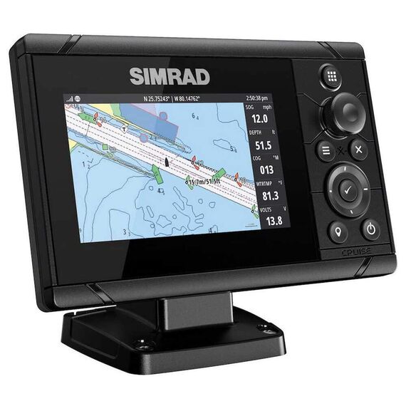 GPS e Sonar / Fishfinder SIMRAD CRUISE 5 c/ Carta Náutica (c/ Transducer)