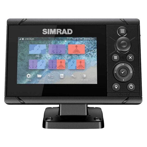 GPS e Sonar / Fishfinder SIMRAD CRUISE 5 s/ Carta Náutica (c/ Transducer)