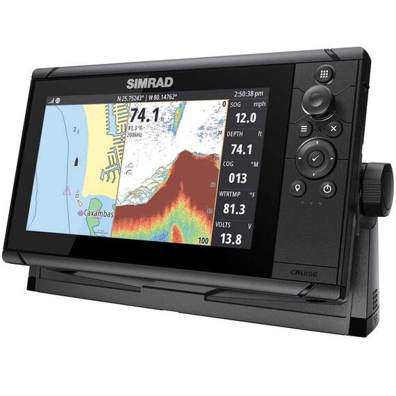 GPS e Sonar / Fishfinder SIMRAD CRUISE 9 s/ Carta Náutica (c/ Transducer)