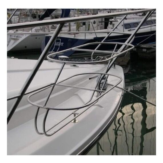 Suporte p/ Guardar Defensas 23 cm p/ 3 un. em INOX