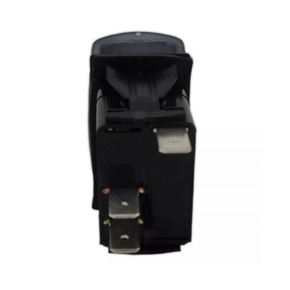 Botão de Painel Buzina Marinizado c/ LED 3 Pinos - 12V - 20A - Preto