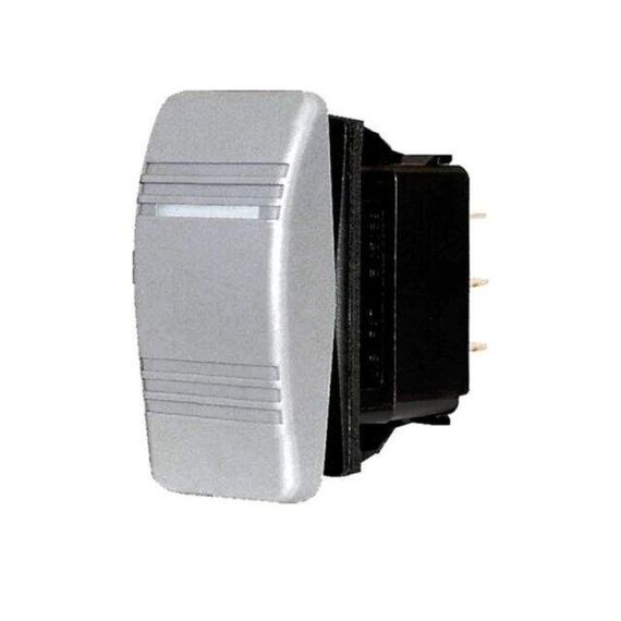 Botão de Painel Com iluminação LED Universal - Branco - 20A - 12V - Seachoice