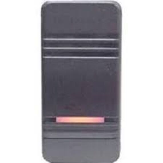 Botão de Painel Com iluminação LED Universal - Preto - 20A - 12V - Seachoice