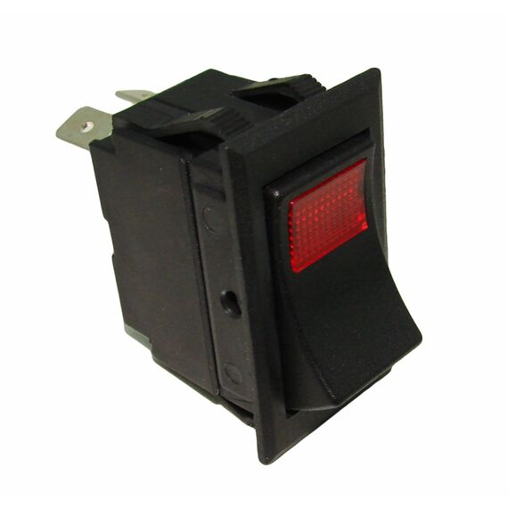 Botão de Painel Interruptor c/ LED Quadrado 2 Posições - 15A ON-OFF