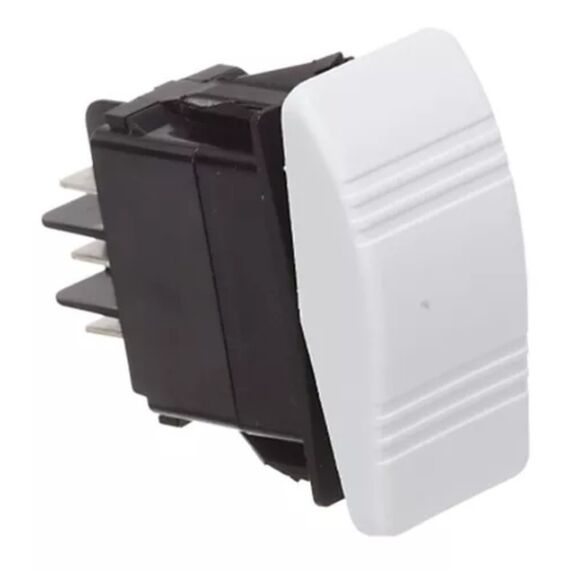 Botão de Painel Momentâneo-Off-Momentâneo, s/ LED - Branco - Seachoice