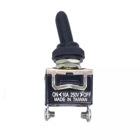 Botão / Pino Interruptor em Inox c/ Capa Emborrachada - 10 A