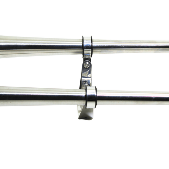 Buzina Corneta Elétrica Externa Dupla - INOX - 12V - Seachoice