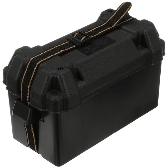 Caixa Protetora Plástica p/ Bateria c/ Tampa e Cinta - Grande