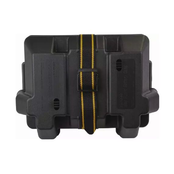 Caixa Protetora Plástica p/ Bateria c/ Tampa e Cinta - Média