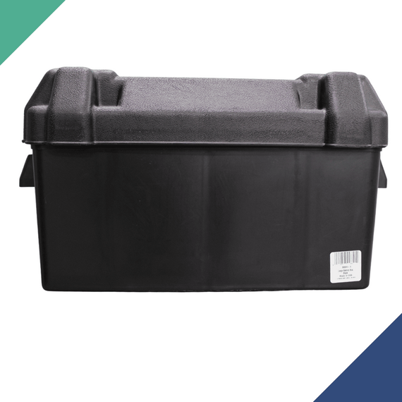 Caixa Protetora Plástica p/ Bateria c/ Tampa e Cinta - Grande