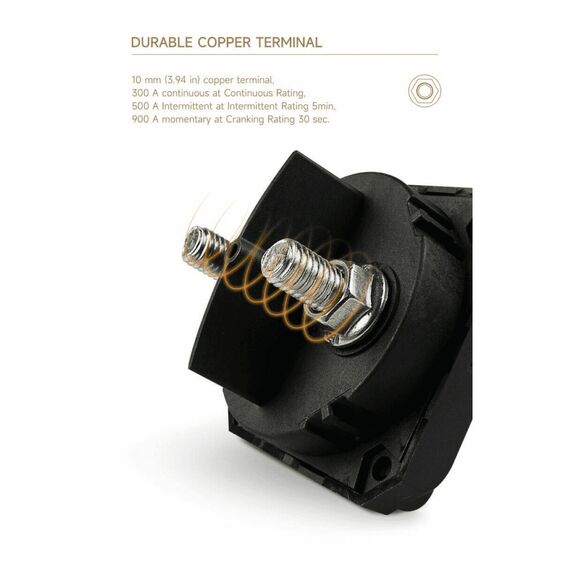 Chave de Bateria Blindada Seaflo 300A p/ 1 Baterias - Mini