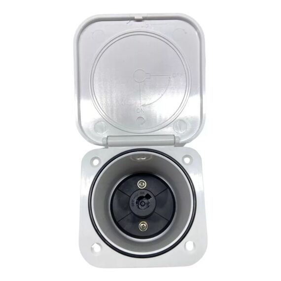 Chave de Bateria c/ Tampa Blindada p/ Embutir Seaflo 275A - 1 Bateria