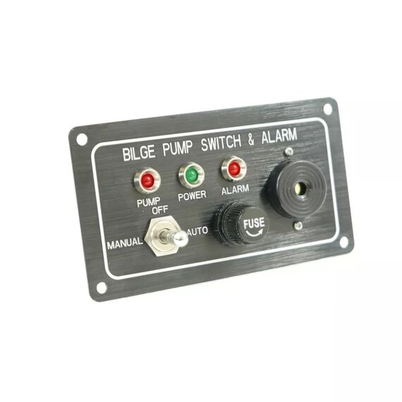 Chave de Painel Blindada p/ Bomba de Porão - Manual/Off/Automático - C/ Alarme