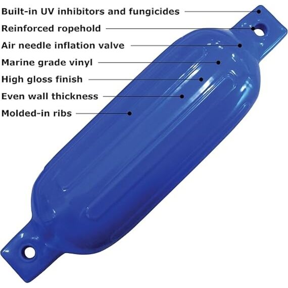 Defensa p/ Embarcações Linha G - G2 - 11,5 x 40,6 cm - Azul - Inflável