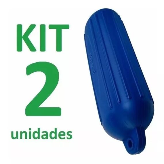 Defensa p/ Embarcações Linha G - G4 - 15,2 x 61,0 cm - Azul - Rígida - 2 un.