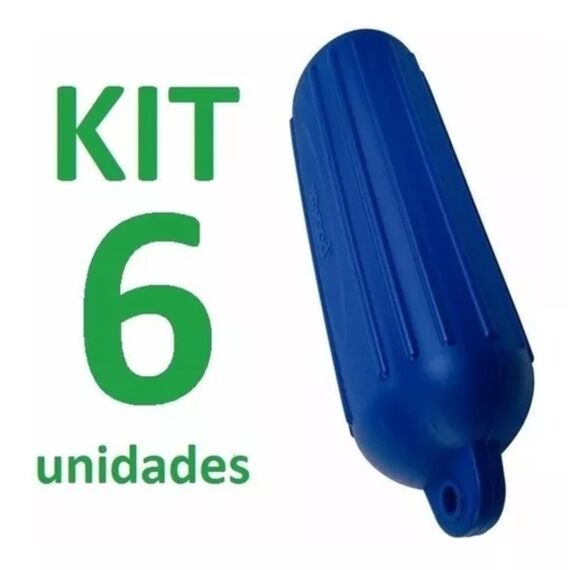 Defensa p/ Embarcações Linha G - G4 - 15,2 x 61,0 cm - Azul - Rígida - 6 un.
