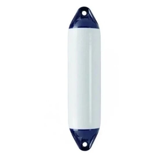 Defensa p/ Embarcações Polyform Linha F - F1 - 15,2 x 61,0 cm - Branca/Azul