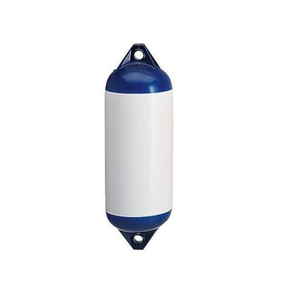 Defensa p/ Embarcações Polyform Linha F - F2 - 20,8 x 63,5 cm - Branca/Azul