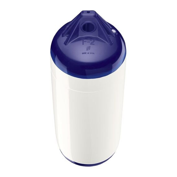 Defensa p/ Embarcações Polyform Linha F - F2 - 20,8 x 63,5 cm - Branca/Azul