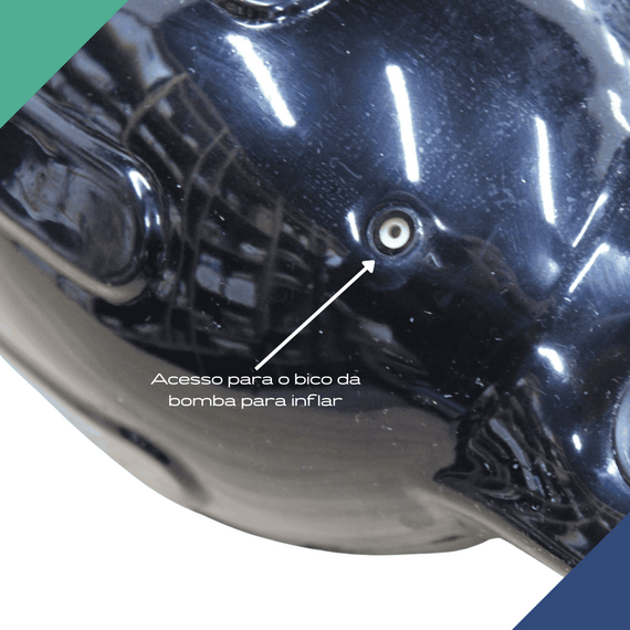 Defensa p/ Embarcações Linha G - G2 - 11,5 x 40,6 cm - Preta - Inflável