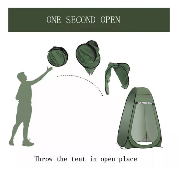 Barraca Trocador De Roupas Banheiro Camping Tenda Bolsa Portátil