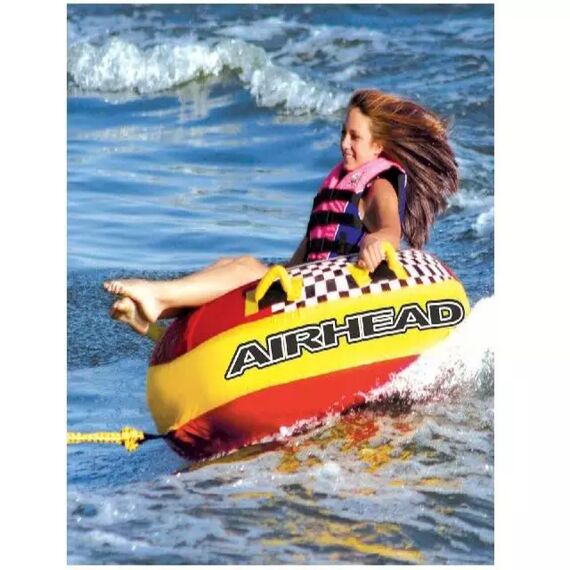Boia de Reboque Para Esportes Aquáticos AIRHEAD BLAST - Amarela/Vermelha