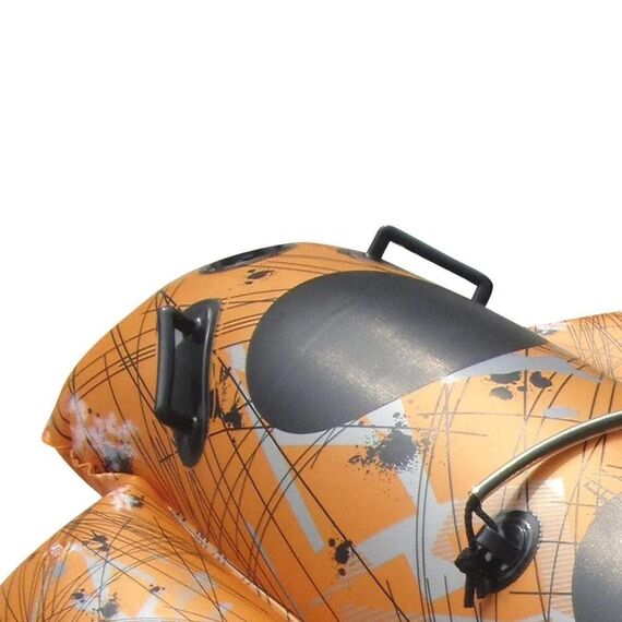 Boia de Reboque Para Esportes Aquáticos NTK Jet Bob - 2 Pessoas - Laranja/Preta