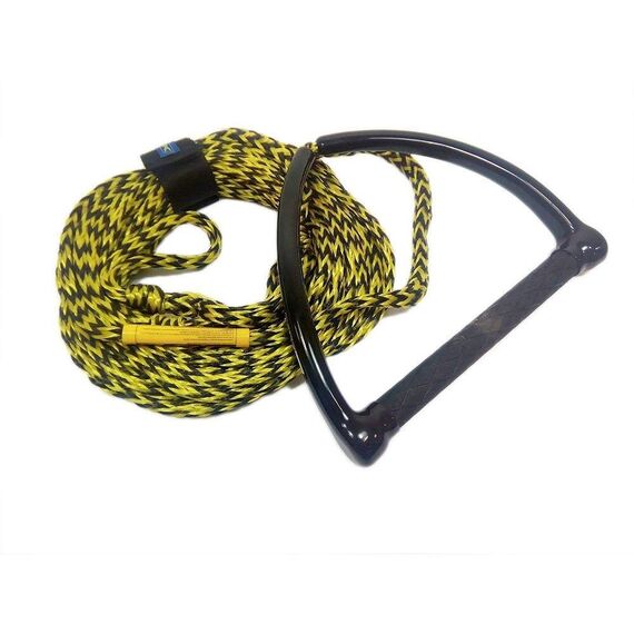 Cabo Para Esquiar Com Manete Emborrachado - 22 metros - Amarelo/Preto - NTK