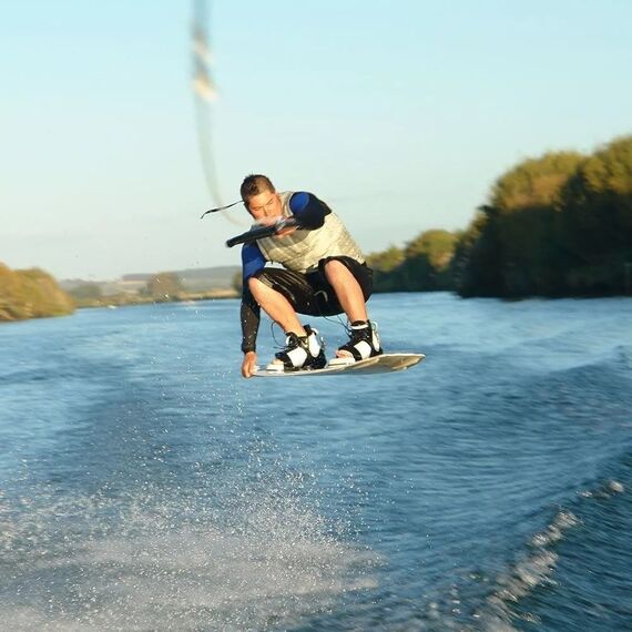 Cabo Para Esquiar Com Manete Emborrachado - 22 metros - Amarelo/Preto - NTK