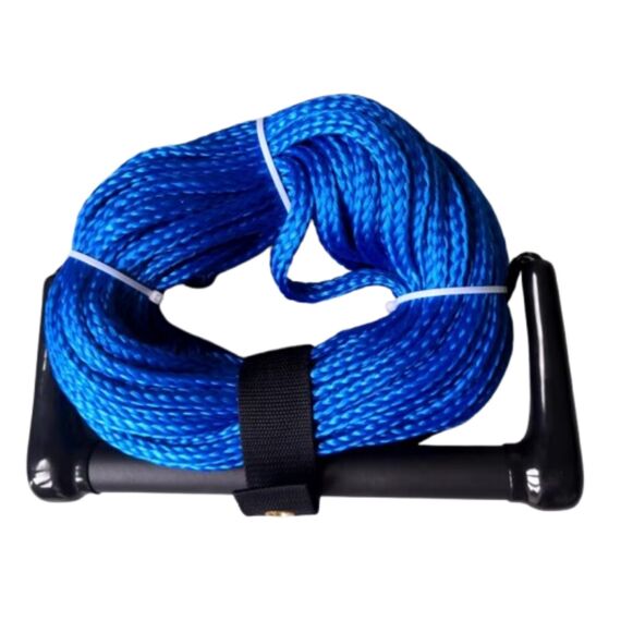 Cabo Para Esquiar Com Manete Emborrachado - 22 metros - Azul - Wake, Esqui