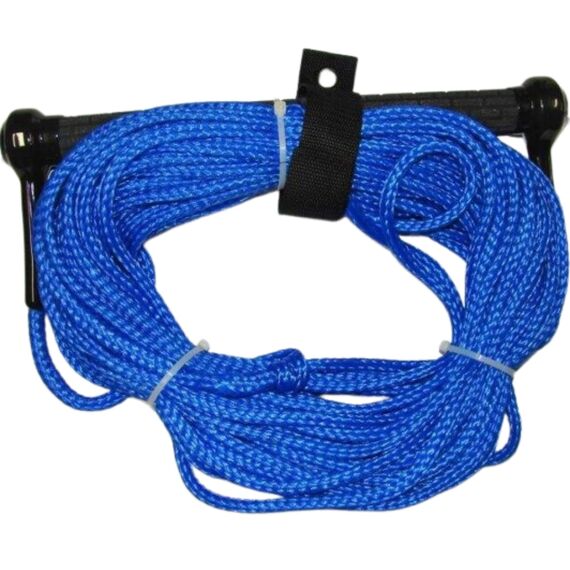 Cabo Para Esquiar Com Manete Emborrachado - 22 metros - Azul - Wake, Esqui