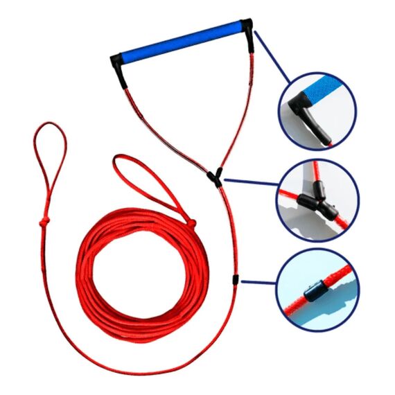 Cabo Para Esquiar Com Manete EVA Removível - 20 metros - Alfa