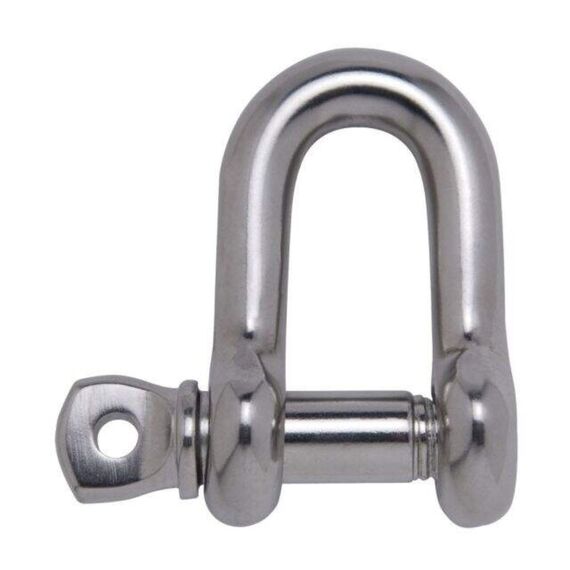 Manilha em Aço Inox Reta - 8mm - 31x14