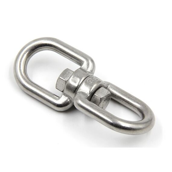 Manilha Tornel Dupla em Aço Inox C/ Destorcedor - 12mm