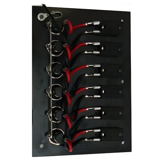Painel Elétrico Marinizado c/ 6 Botões c/ Fusível Individual - em Bakelite