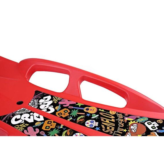 Prancha Infantil c/ Engate e 4 pegadores - Seaflo - Vermelha