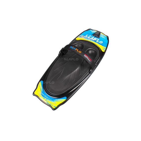 Prancha p/ KneeBoard c/ Cinta e 4 pegadores - Seaflo - PRETA