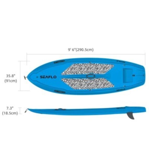 Prancha p/ Stand UP 292CM - Seaflo - Azul + Remo Ajustável