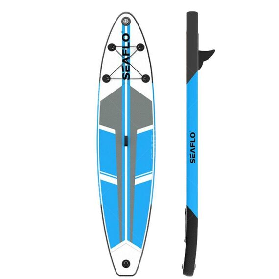 Prancha p/ Stand UP Inflável C/ Mochila Inflador E Remo Seaflo - Azul até 150 kilos