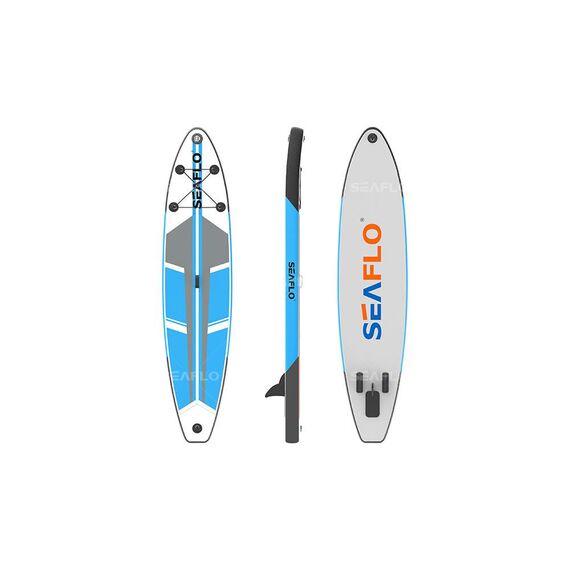 Prancha p/ Stand UP Inflável C/ Mochila Inflador E Remo Seaflo - Azul até 150 kilos