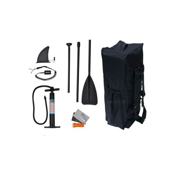 Prancha p/ Stand UP Inflável Laranja C/ Mochila Inflador E Remo Seaflo