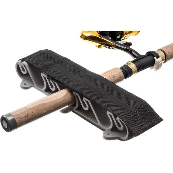 Suporte Porta Varas Parede p/ 6 Varas c/ Cinta de Travamento