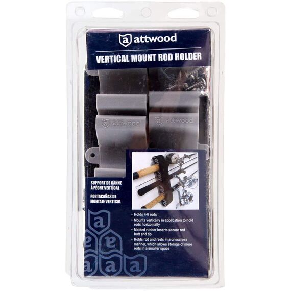 Suporte Porta Varas Parede p/ 6 Varas c/ Cinta de Travamento