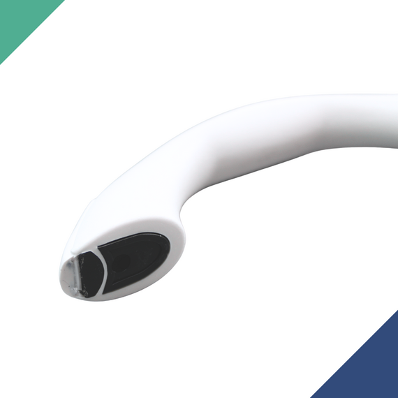 Alça de Apoio em Vinil (Pegador/Pega Mão/Puxador) - Tam: 23cm - Branca