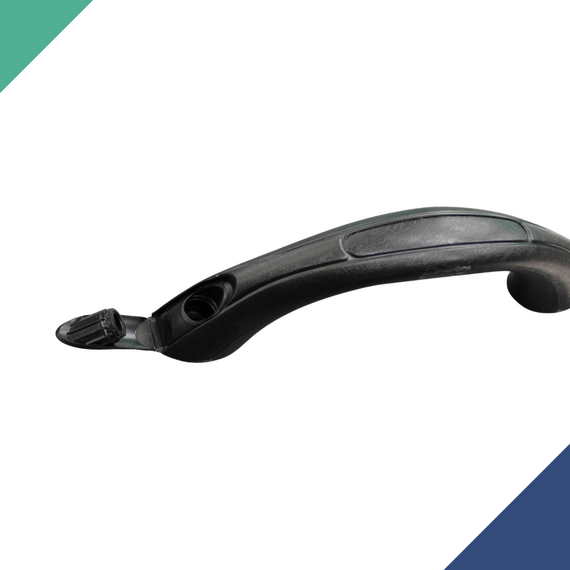 Alça de Apoio em Vinil (Pegador/Pega Mão/Puxador) - Tam: 23cm - Preta