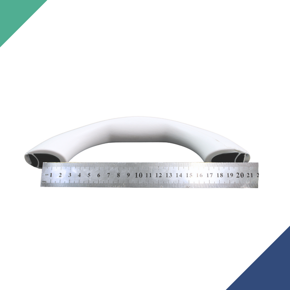 Alça de Apoio em Vinil (Pegador/Pega Mão/Puxador) - Tam: 23cm - Branca