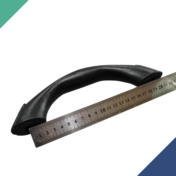 Alça de Apoio em Vinil (Pegador/Pega Mão/Puxador) - Tam: 23cm - Preta