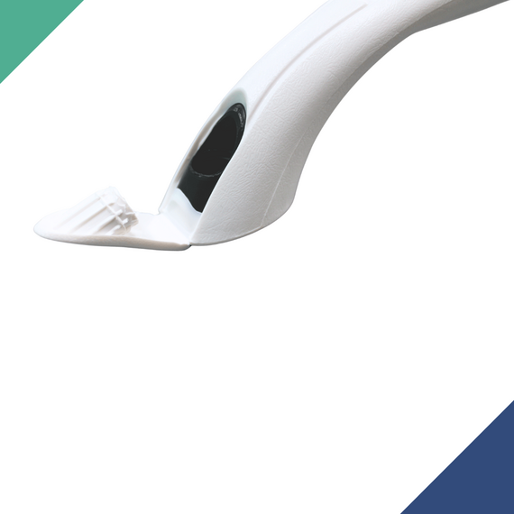 Alça de Apoio em Vinil (Pegador/Pega Mão/Puxador) - Tam: 23cm - Branca