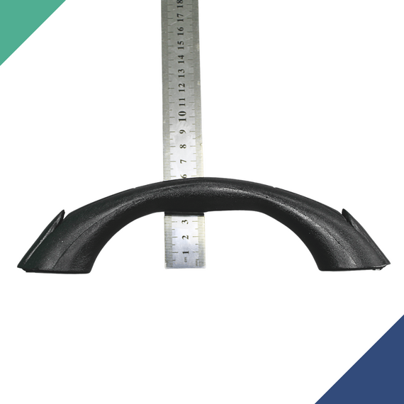 Alça de Apoio em Vinil (Pegador/Pega Mão/Puxador) - Tam: 23cm - Preta