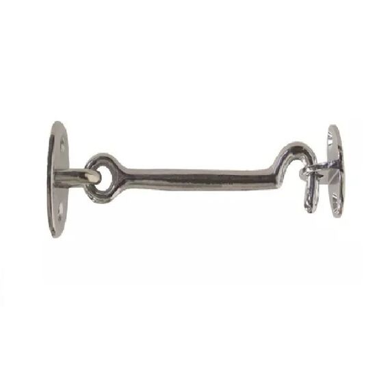 Fecho c/ Trava Tipo Gancho p/ Tampas e Portas Em Zamak